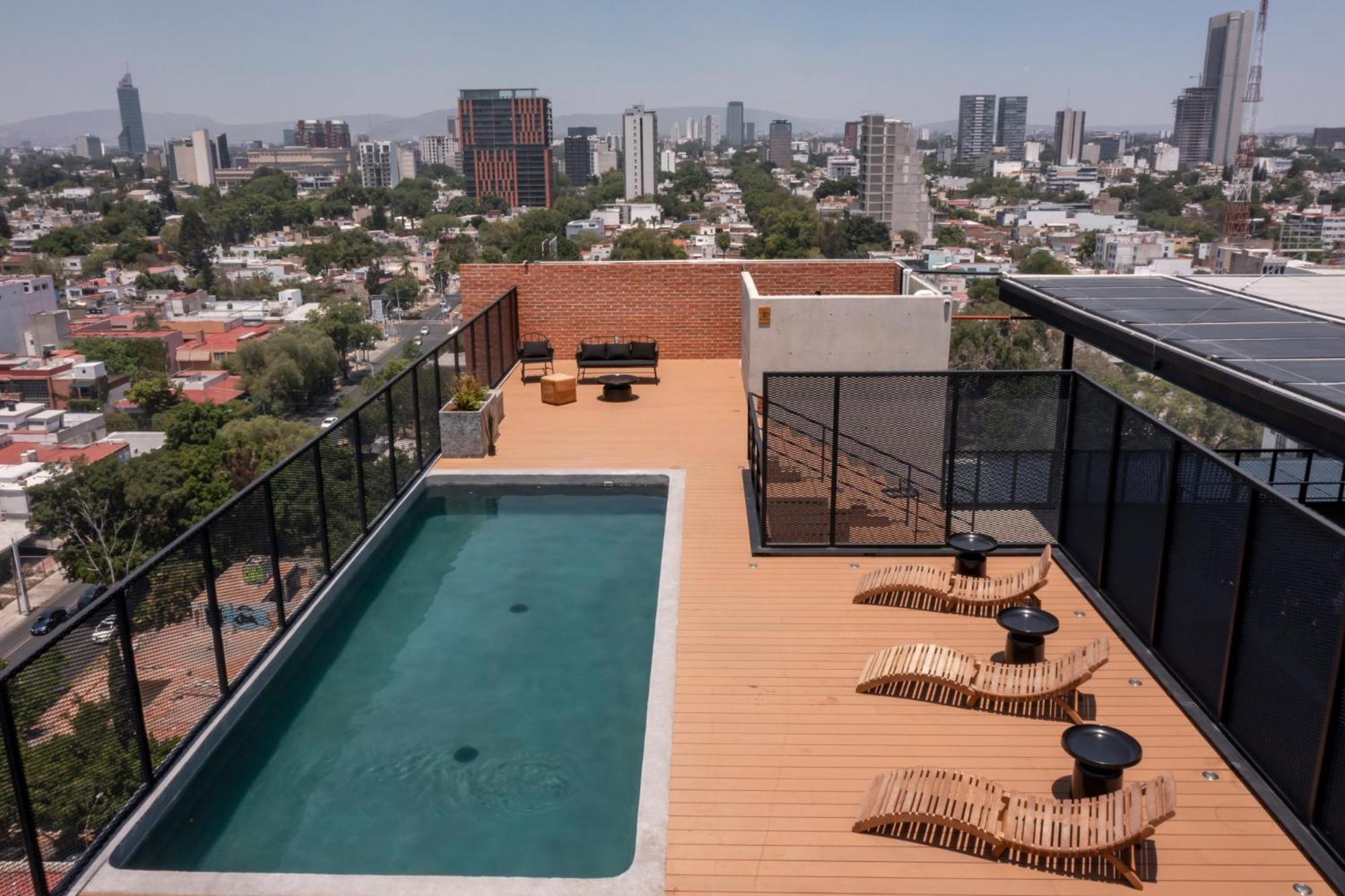 Galeria Flat Rooftop Pool Witgdl Guadalajara Kültér fotó